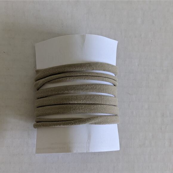 Suede Leather Bow Headband Baby White Blush Gray Pink Marigold Orange Handmade - Picture 2 of 3